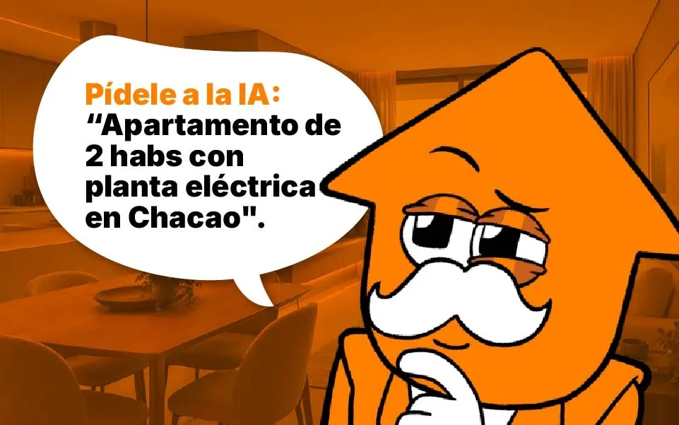 La mascota de Enkapta pide un apartamento de dos habitaciones con planta eléctrica en Chacao